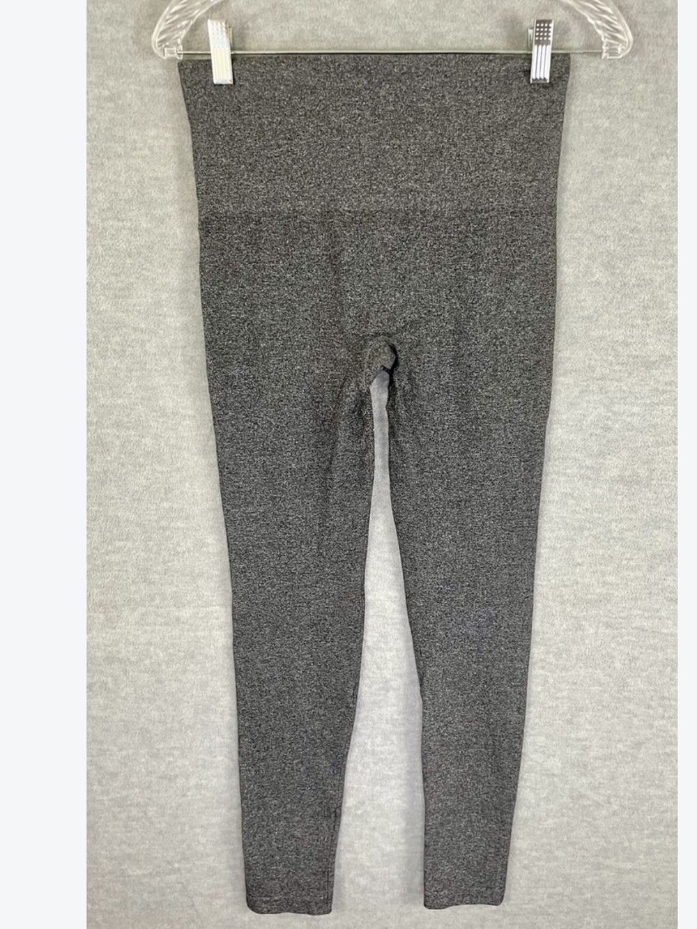 Spanx by Sara Blakely Grey Heather Wide Waistband Leggings Gray Size Medium